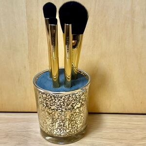 Sephora Moment to Shine Gold Votive  Makeup Brush Gift Set $90 value